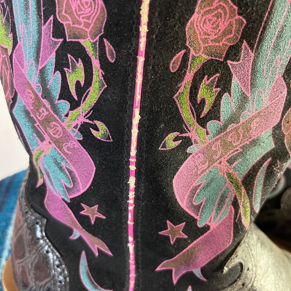 Ariat Rodeobaby Rocker Boots - Picture 3 of 7